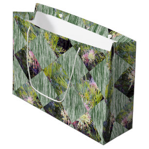 Australian Grevillea Flower Diamond Shapes, Large Gift Bag