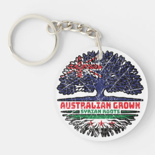 Australian Grown With Syrian Roots Key Ring
