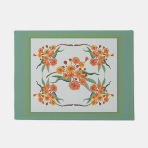 Australian gum blossoms doormat