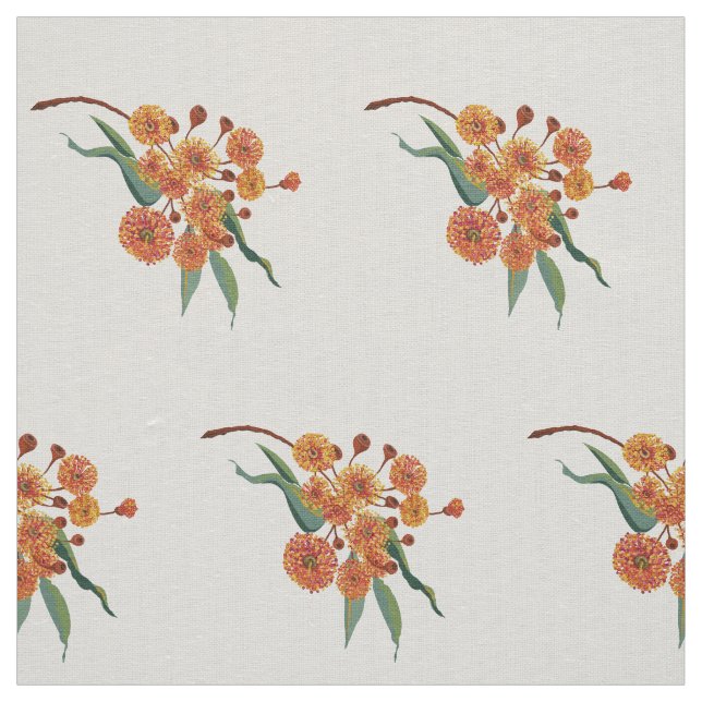 Australian gum tree blossoms fabric (Swatch)