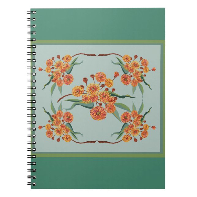 Australian gum tree blossoms notebook (Front)