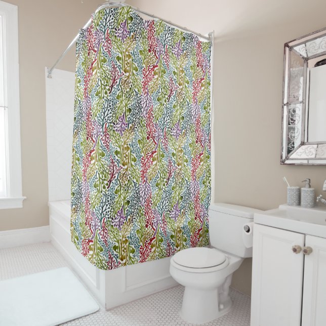 Australian Gumnut Garden  Shower Curtain (In Situ)