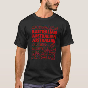 Australian Heritage Roots Sports Fan Supporter T-Shirt