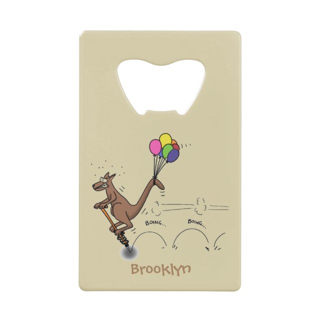 Australian humour kangaroo cartoon illustration (Front)