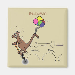 Australian humour kangaroo cartoon illustration magnet