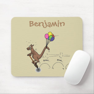 Australian humour kangaroo cartoon illustration mouse pad