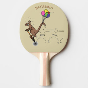Australian humour kangaroo cartoon illustration ping pong paddle