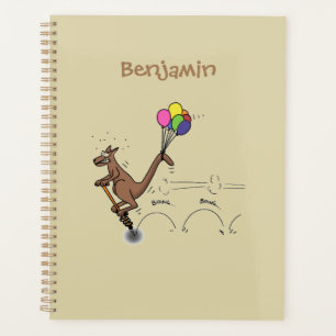 Australian humour kangaroo cartoon illustration planner