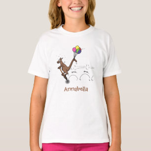 Australian humour kangaroo cartoon illustration T-Shirt