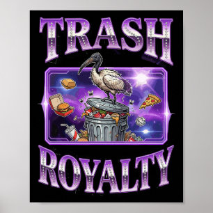 Australian Ibis Bird Bin Chicken Eating Trash Gala Poster