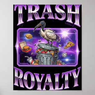 Australian Ibis Bird Bin Chicken Eating Trash Gala Poster