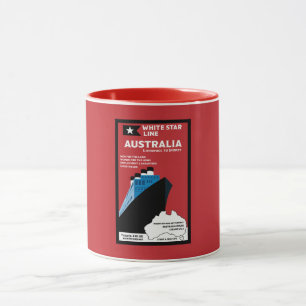 Australian Immigration Vintage Art Mug