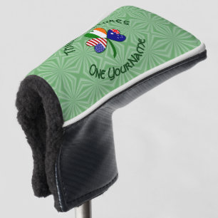 Australian Irish American Shamrock Personalised Golf Head Cover