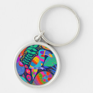 Australian Jungle Parrot Kangaroo Koala Key Ring