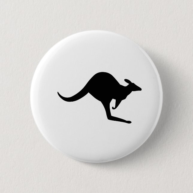 Australian Kangaroo 6 Cm Round Badge (Front)