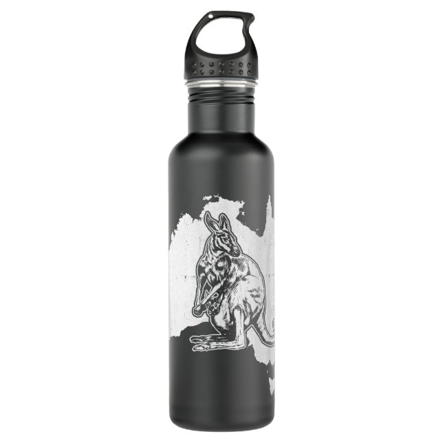 Australian Kangaroo Australia Day Love Kangaroos 710 Ml Water Bottle (Front)