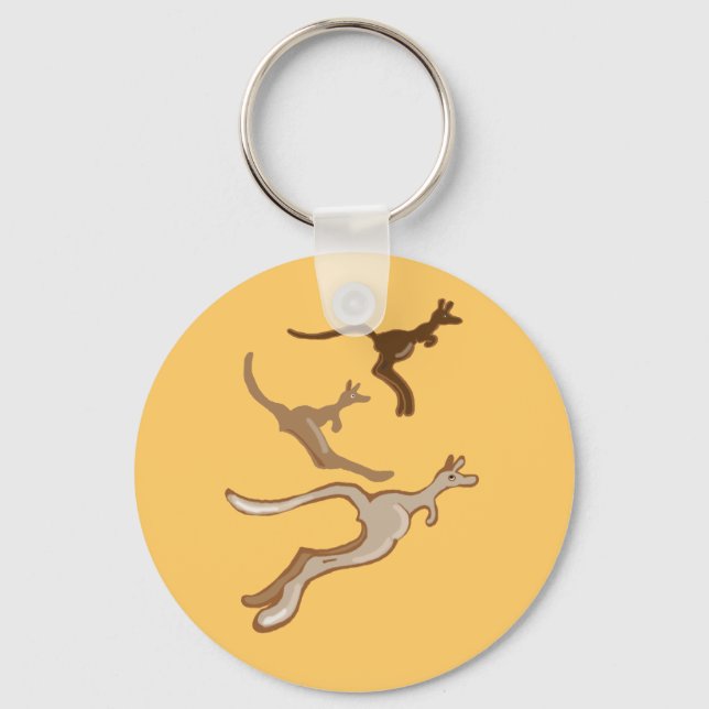 Australian kangaroos key ring (Front)