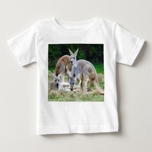 Australian Kangaroos Relaxing in the Sun Baby T-Shirt (Front)