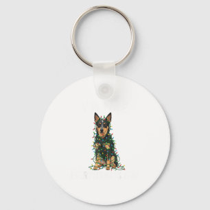 Australian Kele Christmas I'm Fine Everything Is F Key Ring