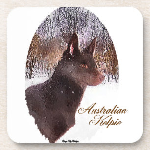 Australian Kelpe Art Coaster