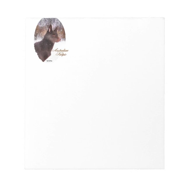 Australian Kelpe Art Notepad (Front)