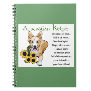 Australian Kelpie Art Notebook