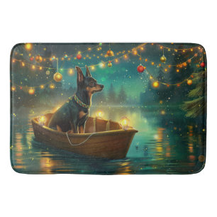 Australian Kelpie Christmas Festive Voyage Bath Mat