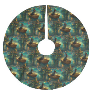 Australian Kelpie Christmas Festive Voyage Brushed Polyester Tree Skirt