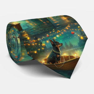 Australian Kelpie Christmas Festive Voyage Tie