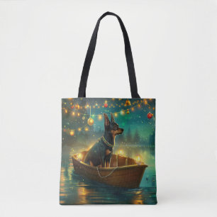 Australian Kelpie Christmas Festive Voyage Tote Bag