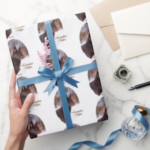 Australian Kelpie Christmas Holiday Wrapping Paper