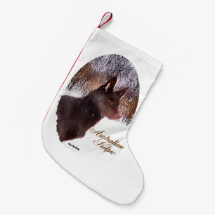 Australian Kelpie Christmas Small Christmas Stocking