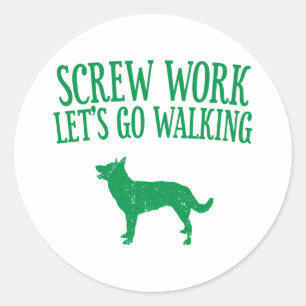 Australian Kelpie Classic Round Sticker