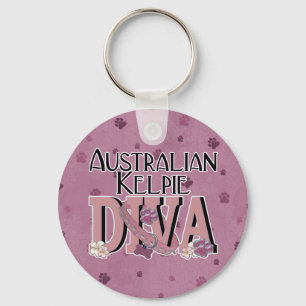 Australian Kelpie DIVA Key Ring