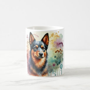 Australian Kelpie Dog 160724AREF206 - Watercolor Coffee Mug