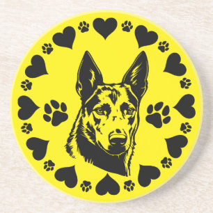 Australian Kelpie Dog  Coaster