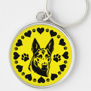 Australian Kelpie Dog  Key Ring