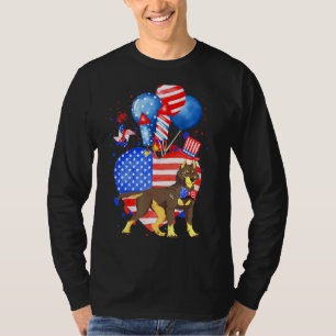 Australian Kelpie Dog Merica 4th Of July American T-Shirt