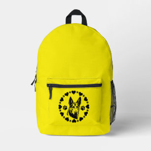 Australian Kelpie Dog Printed Backpack