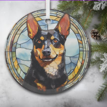 Australian Kelpie Dog Stained