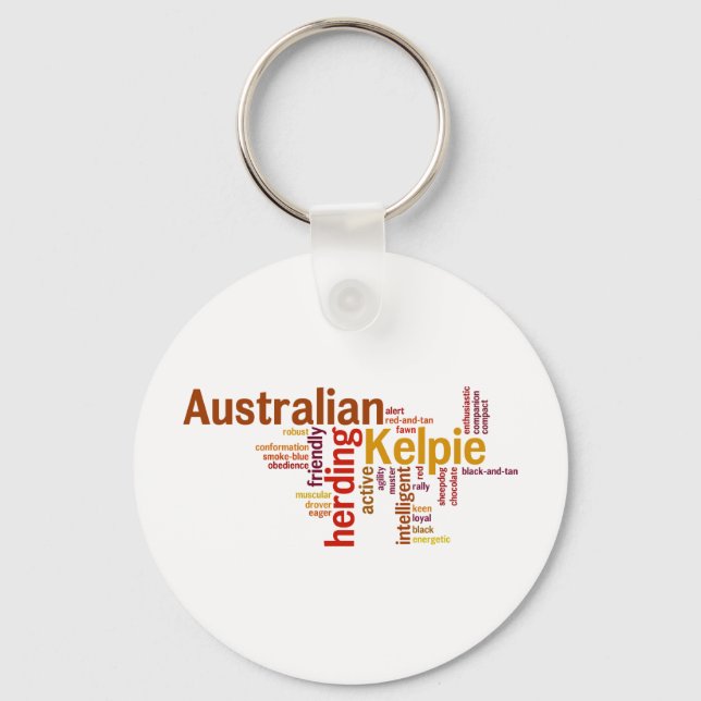 Australian Kelpie Key Ring (Front)