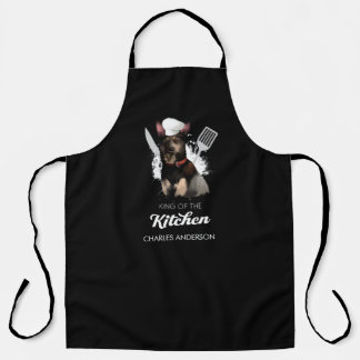Australian Kelpie King of the Kitchen Dog Chef Apron