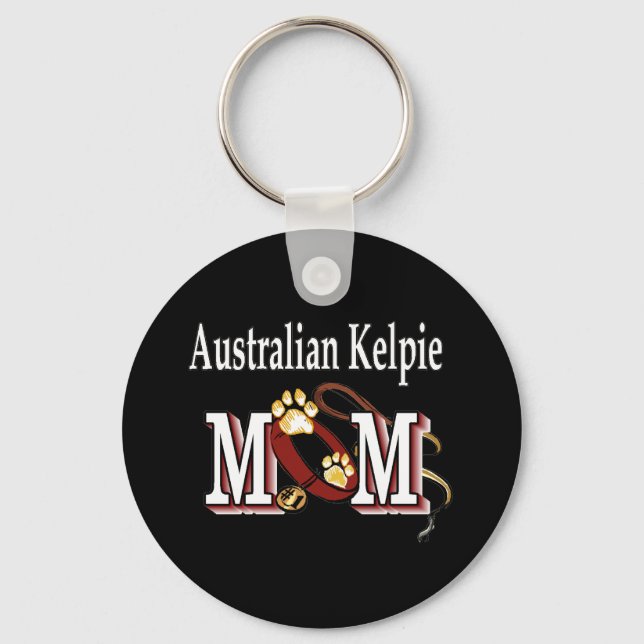australian kelpie mom Keychain (Front)