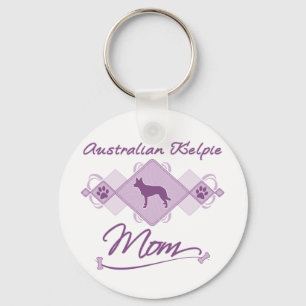 Australian Kelpie Mum Key Ring