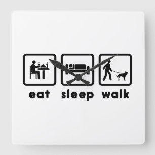 Australian Kelpie Square Wall Clock