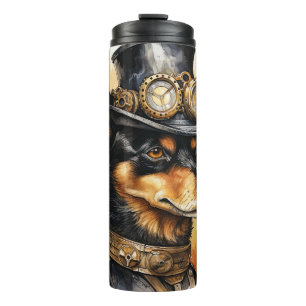 Australian Kelpie Steampunk Dog Thermal Tumbler