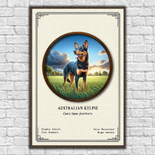 Australian Kelpie Zoology Series Poster