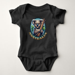 Australian Koala Bear Baby Bodysuit