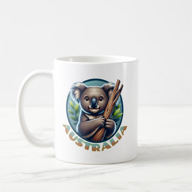 Australian Koala Bear Coffee Mug (Left)