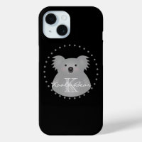Australian Koala Bear Cute Add Your Name Monogram